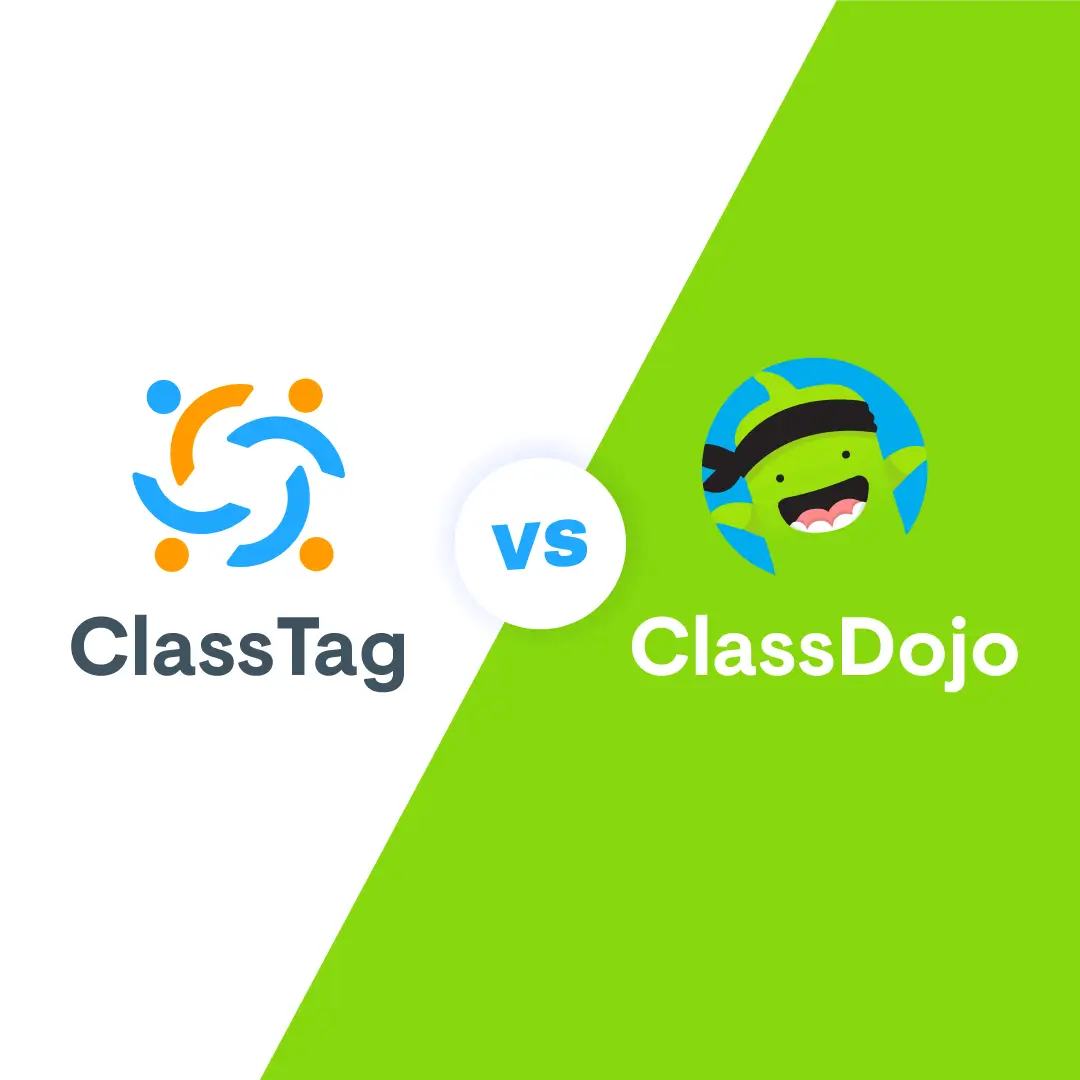 Graphic. Comparison between Classtag and ClassDojo.