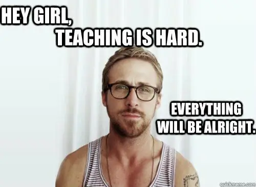 Internet meme. Photo of Ryan Gosling in glasses.
