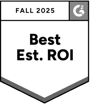 G2 Badge Best ROI