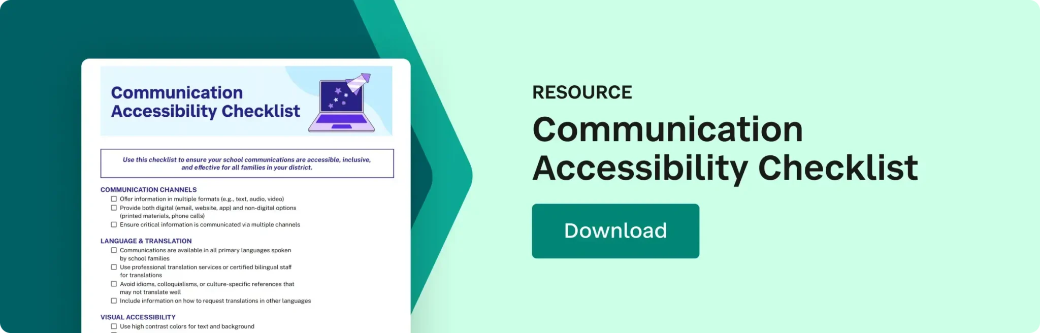 Communication Accessibility Checklist