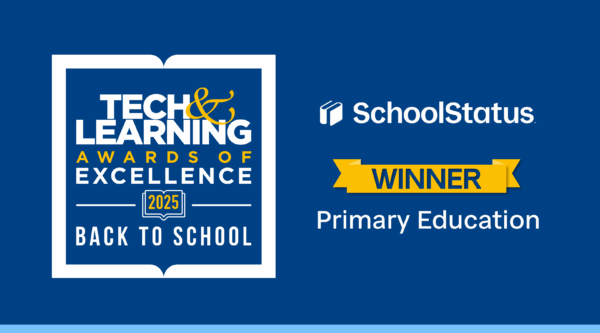 Tech & Learning Awards of Excellence logo and SchoolStatus logo