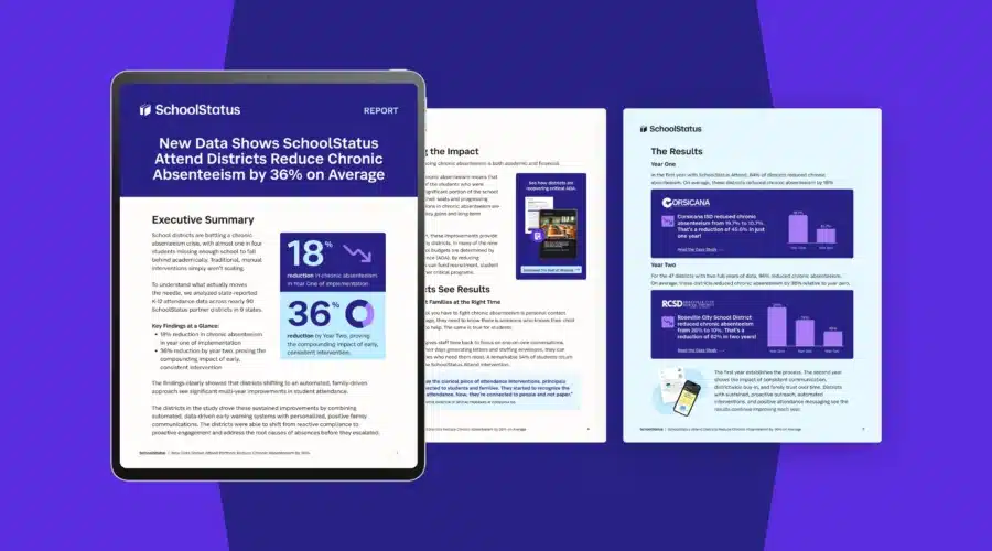 Report cover and two pages