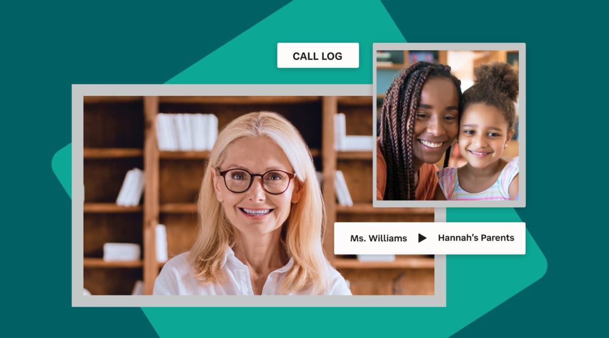 Why 2-Way Communication Matters Showing a call log between Ms. Williams and Hannah's Families
