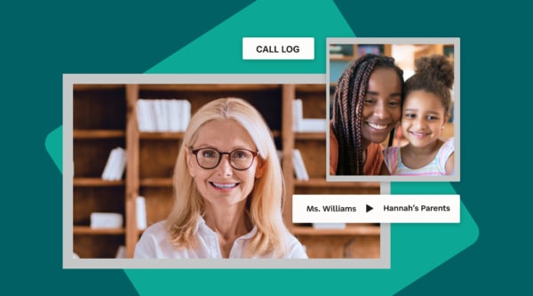 Showing a call log between Ms. Williams and Hannah's Families