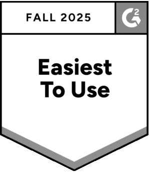 G2 Badge Easiest to Use