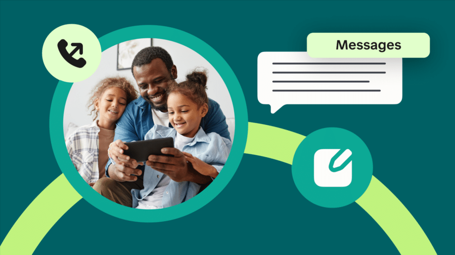 case-study-san-marcos-cisd Photo of a father and his two daughter in a case study.