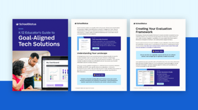 Graphic of K-12 Educator's Guide to Goal-Aligned Tech Solutions eBook.