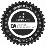 Black badge, winner 2023, Top Ed Tech Products.